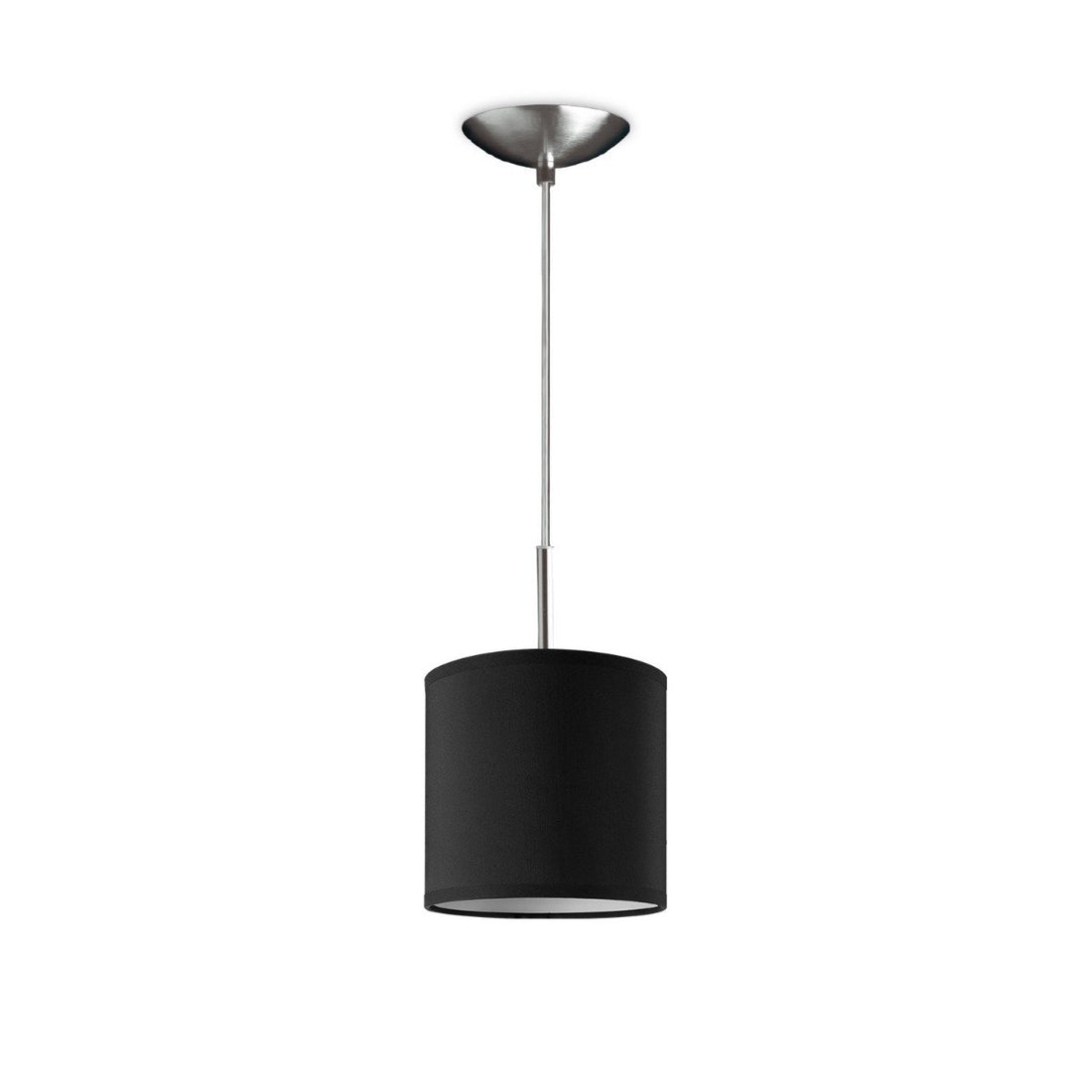 hanglamp Tube Deluxe, E27, zwart, 16cm