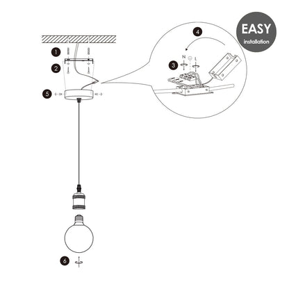 hanglamp chroom vintage Spiraal G125 dimbaar E27 rook