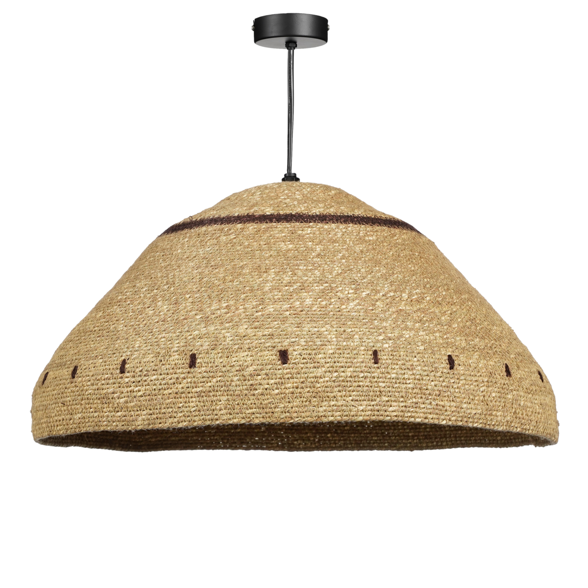 Belvivere Hanglamp - H22 x Ø41 cm - Jute - Lichtbruin