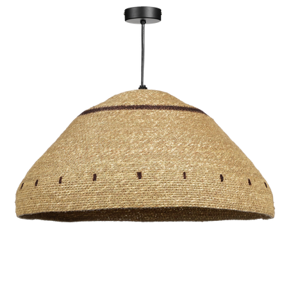 Belvivere Hanglamp - H22 x Ø41 cm - Jute - Lichtbruin