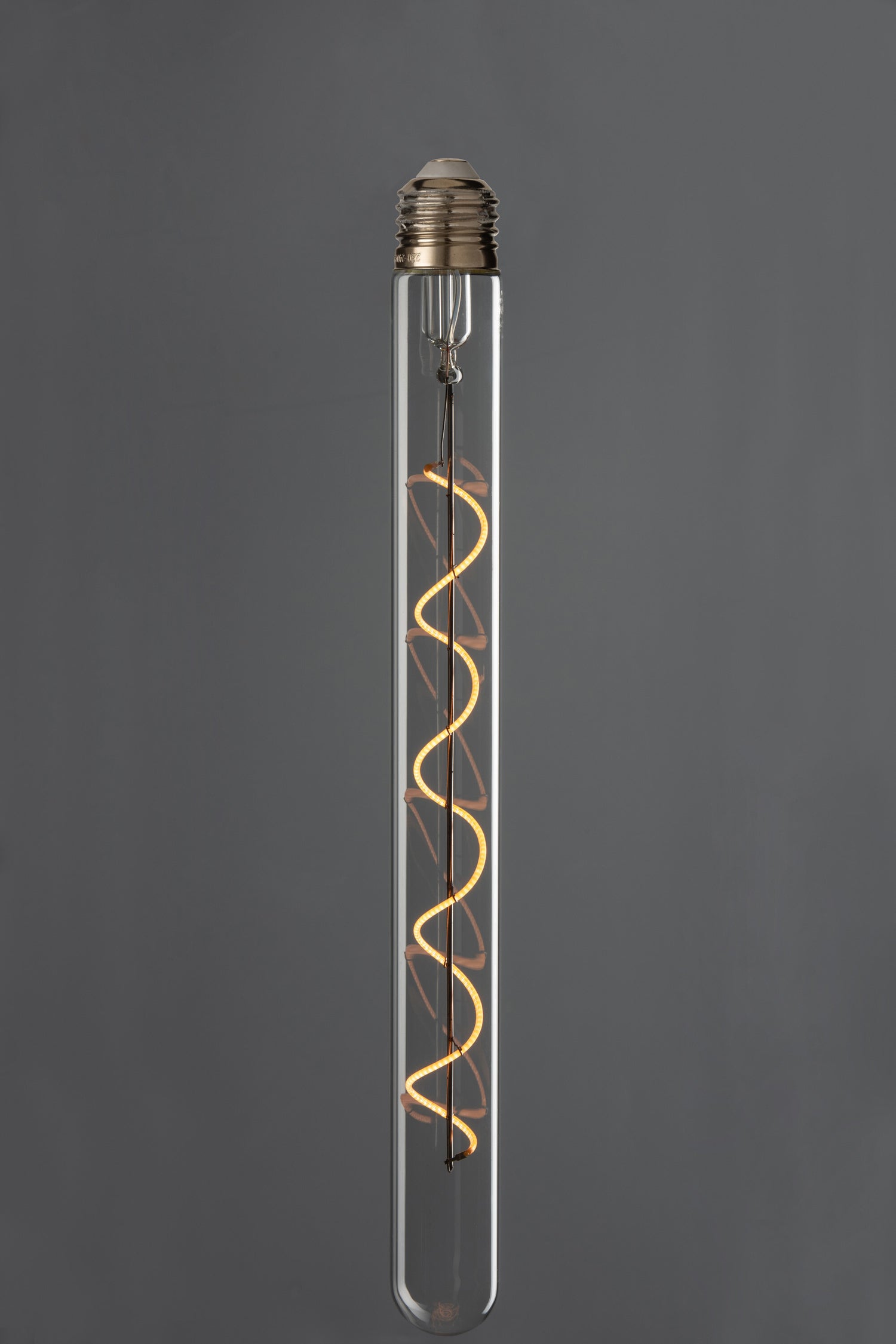 Ledlamp In Box Spiraalglas Geel/Transparant E27