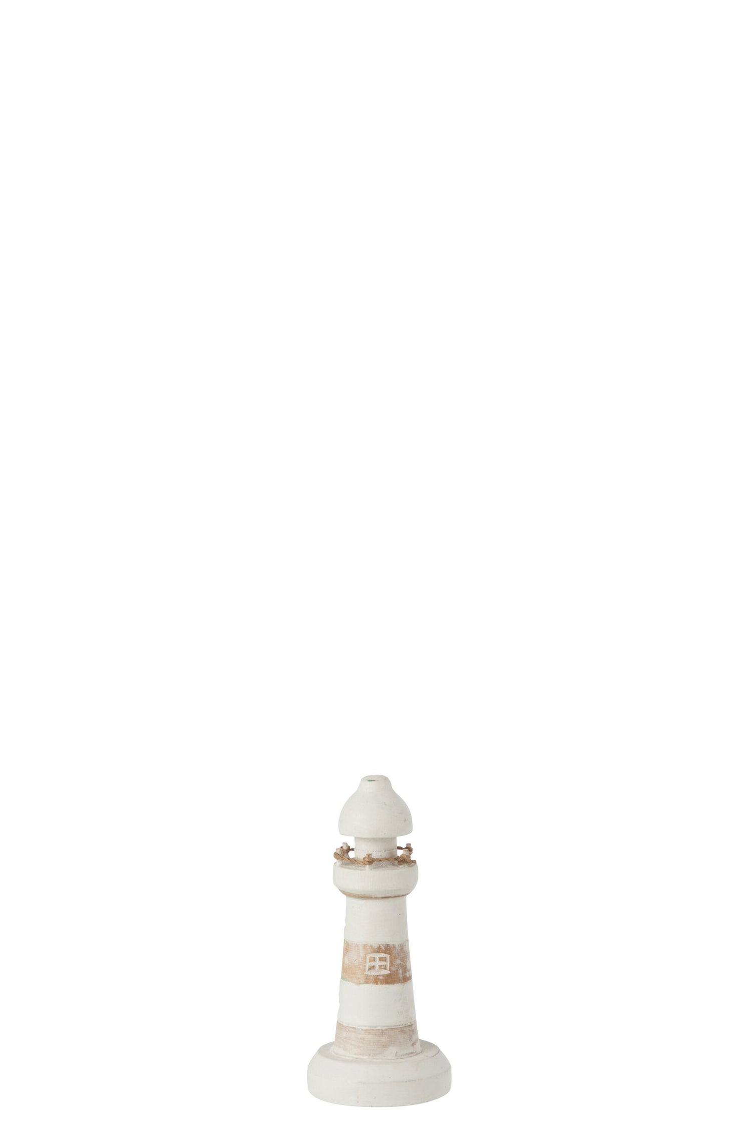 Vuurtoren Alabasia Hout Witte Was Klein