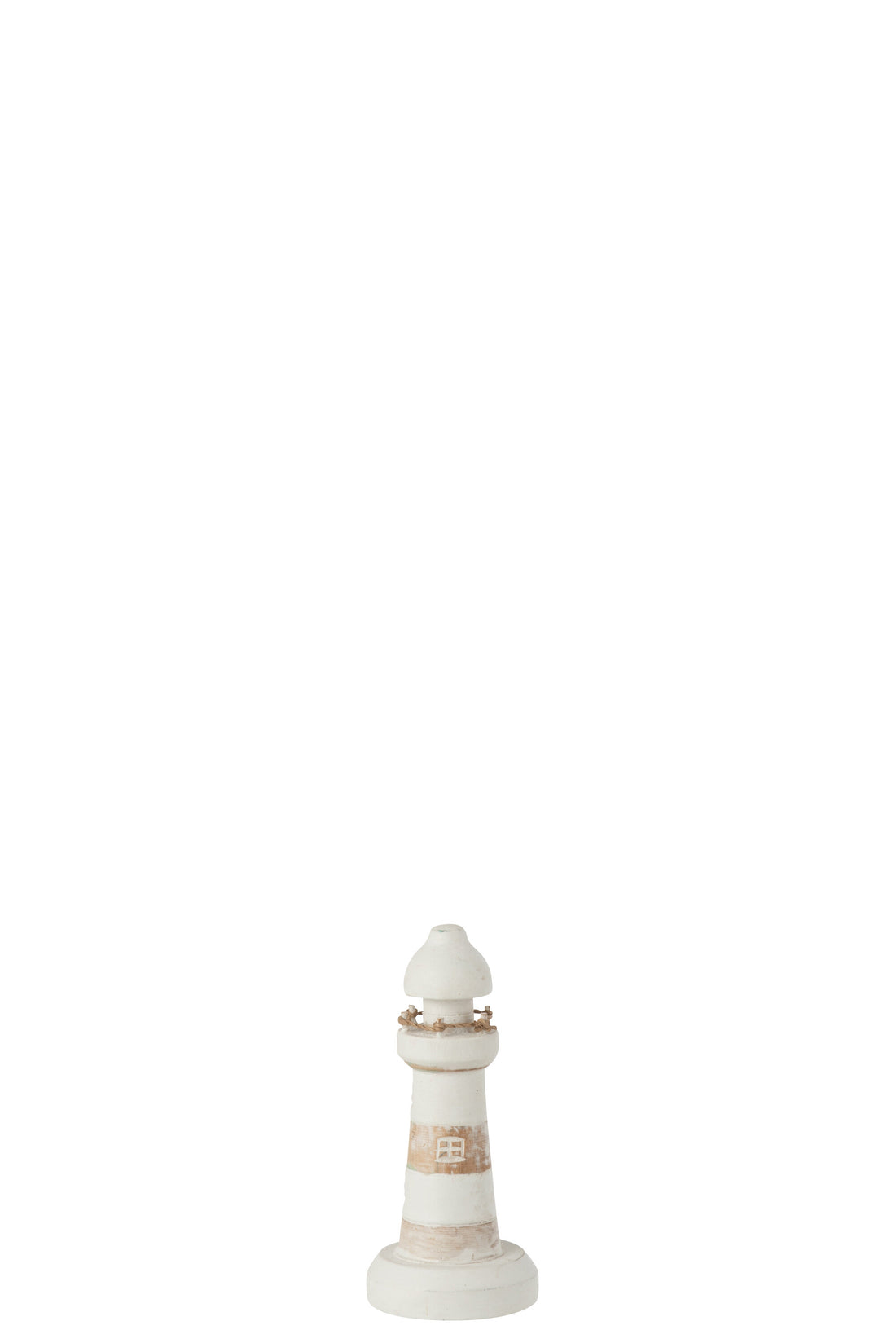 Vuurtoren Alabasia Hout Witte Was Klein