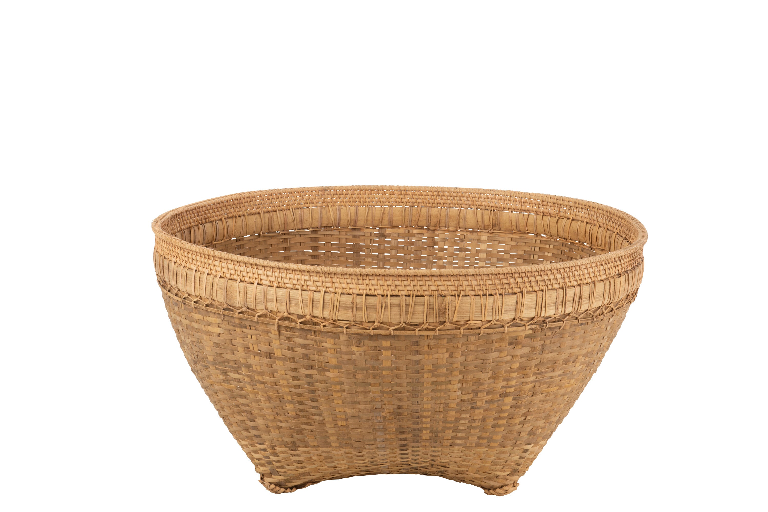 J-Line Mand Extra Large Rond Rotan Naturel