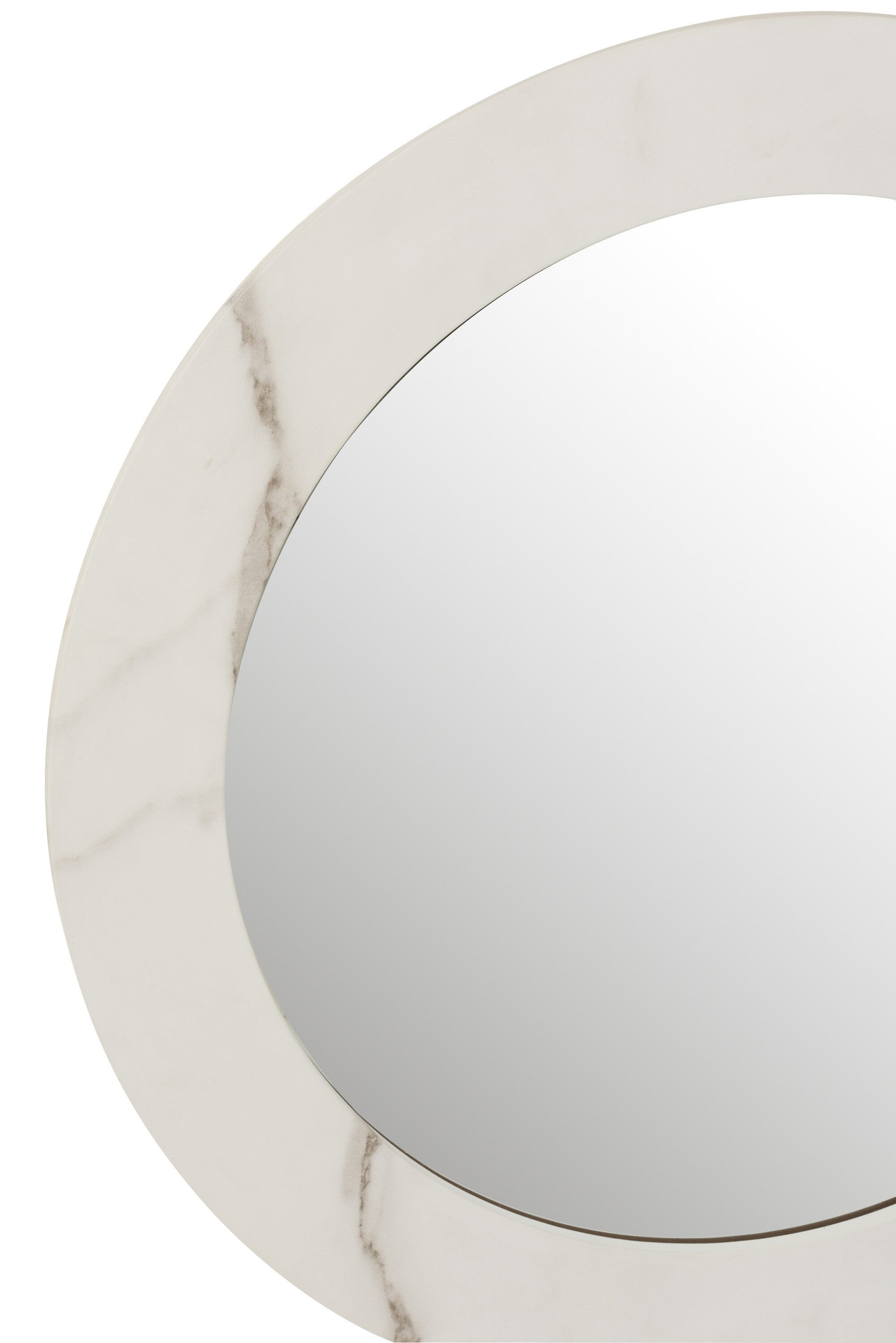 Spiegel Marmer MDF/Glas Wit Klein