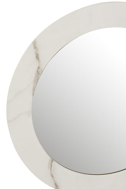 Spiegel Marmer MDF/Glas Wit Klein