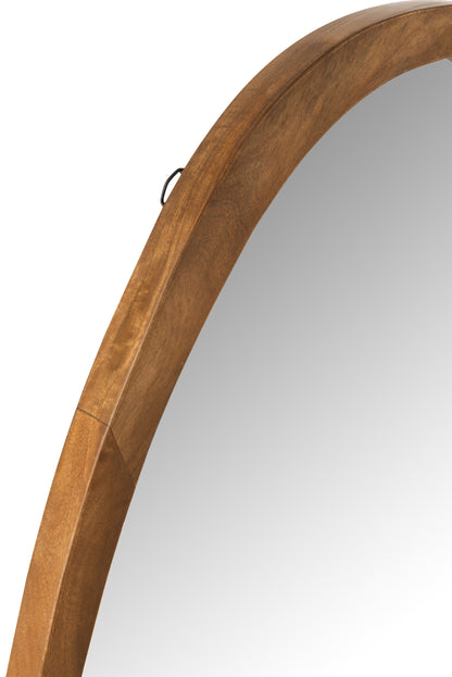 Spiegel Vince Onregelmatig Mangohout Bruin