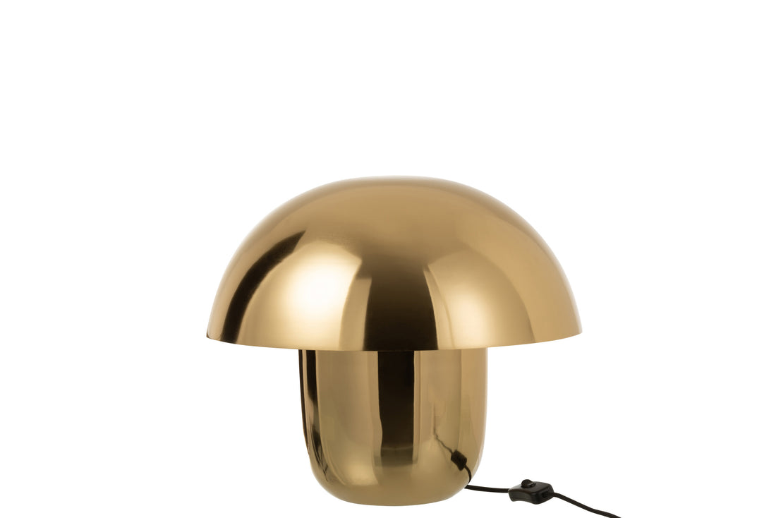 J-Line Lamp Paddenstoel Ijzer Goud Small