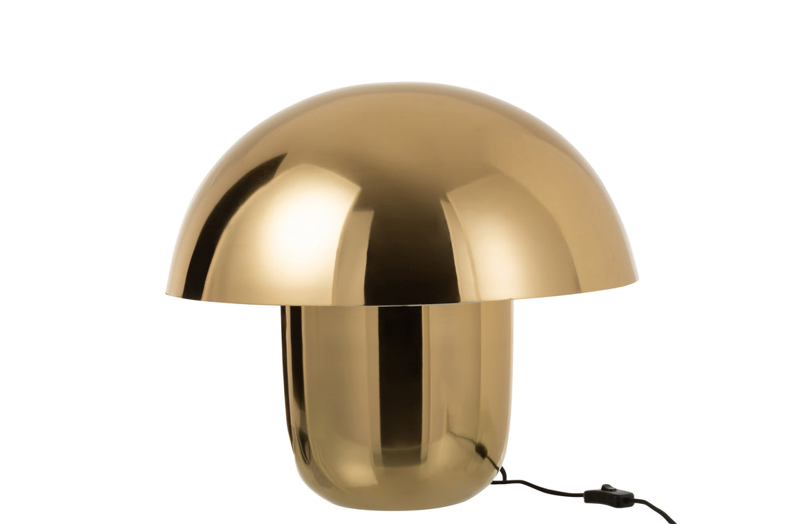 J-Line Lamp Paddenstoel Ijzer Goud Large