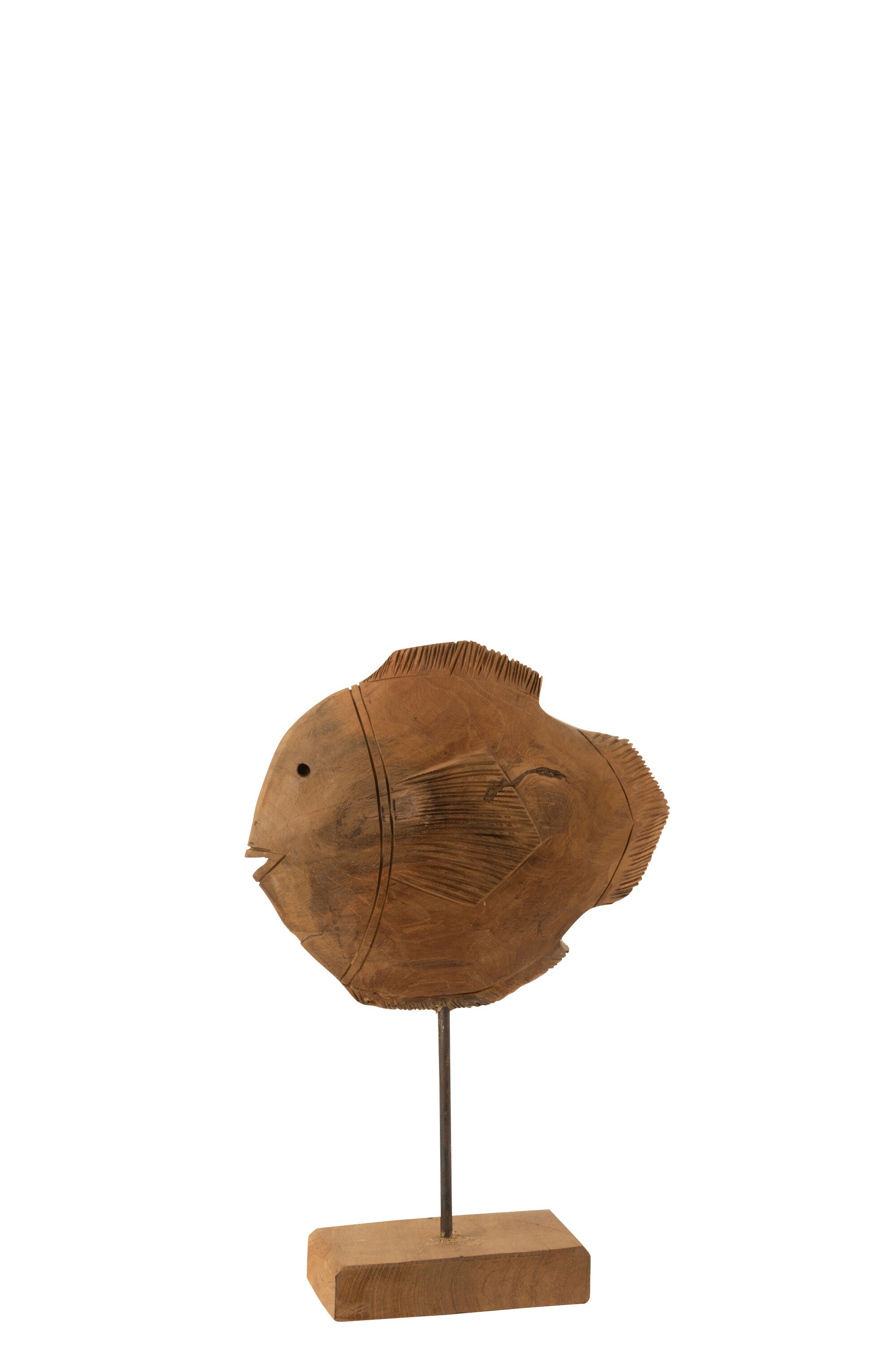 Vis Te Voet Teakhout Natuurlijk Klein