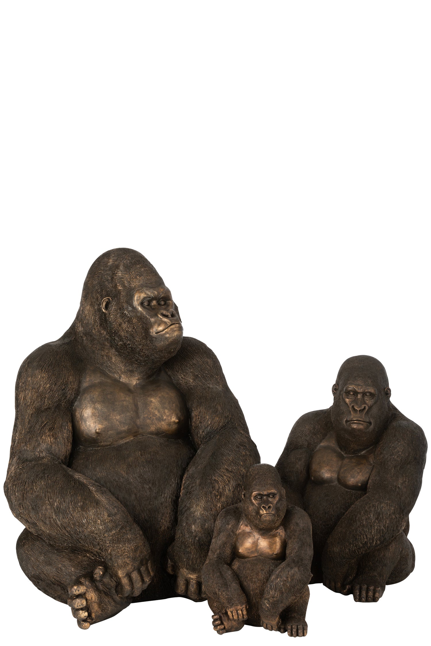 Gorilla Poly Donkerbruin Groot