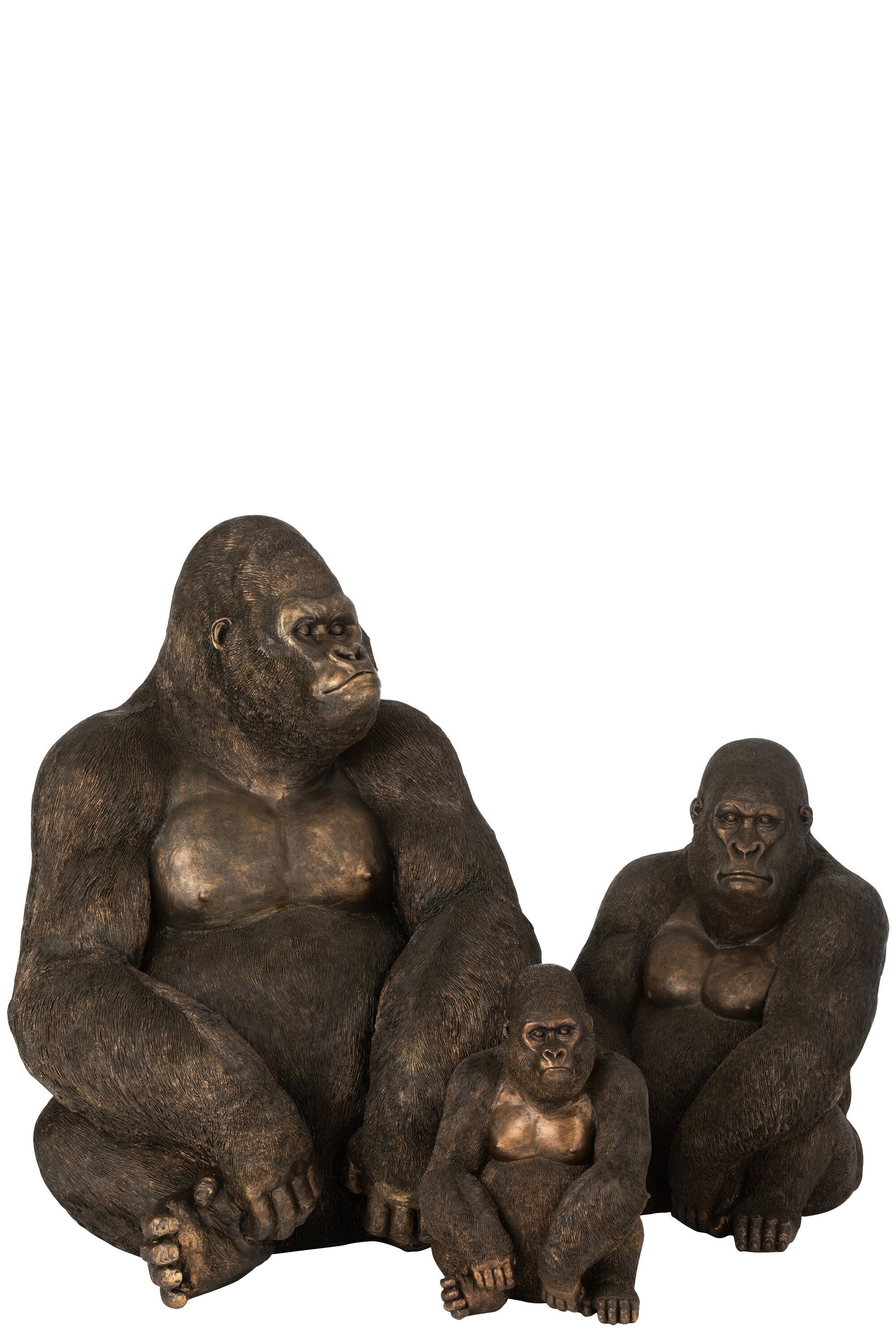 Gorilla Poly Donkerbruin Groot