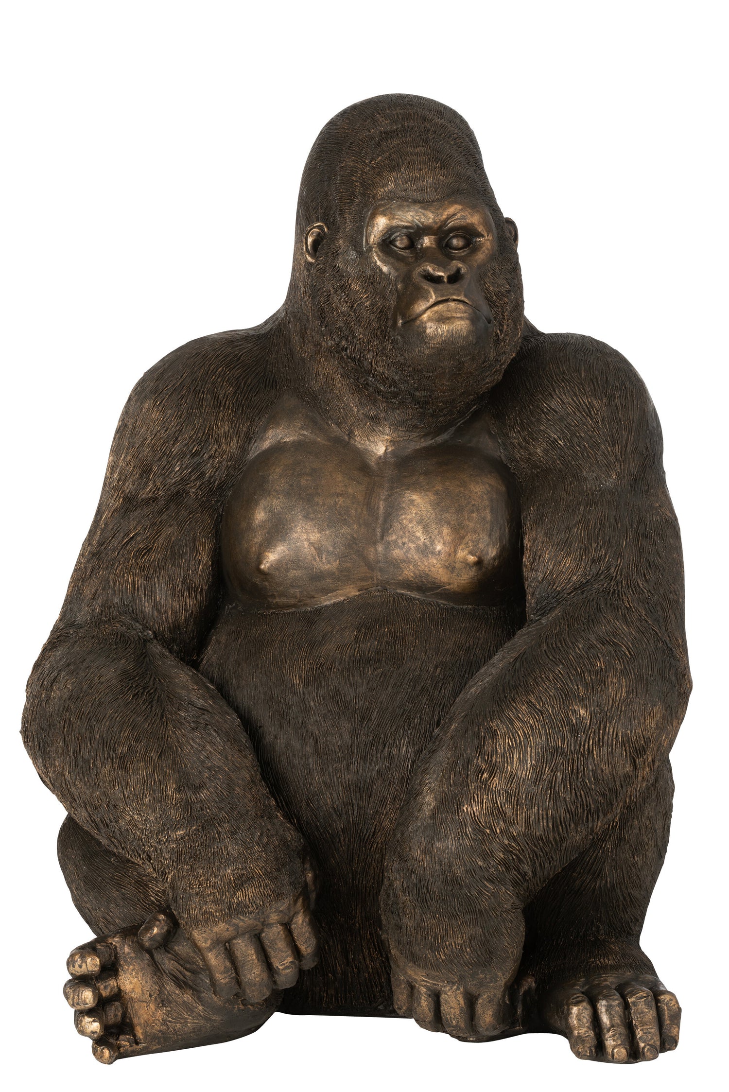 Gorilla Poly Donkerbruin Groot