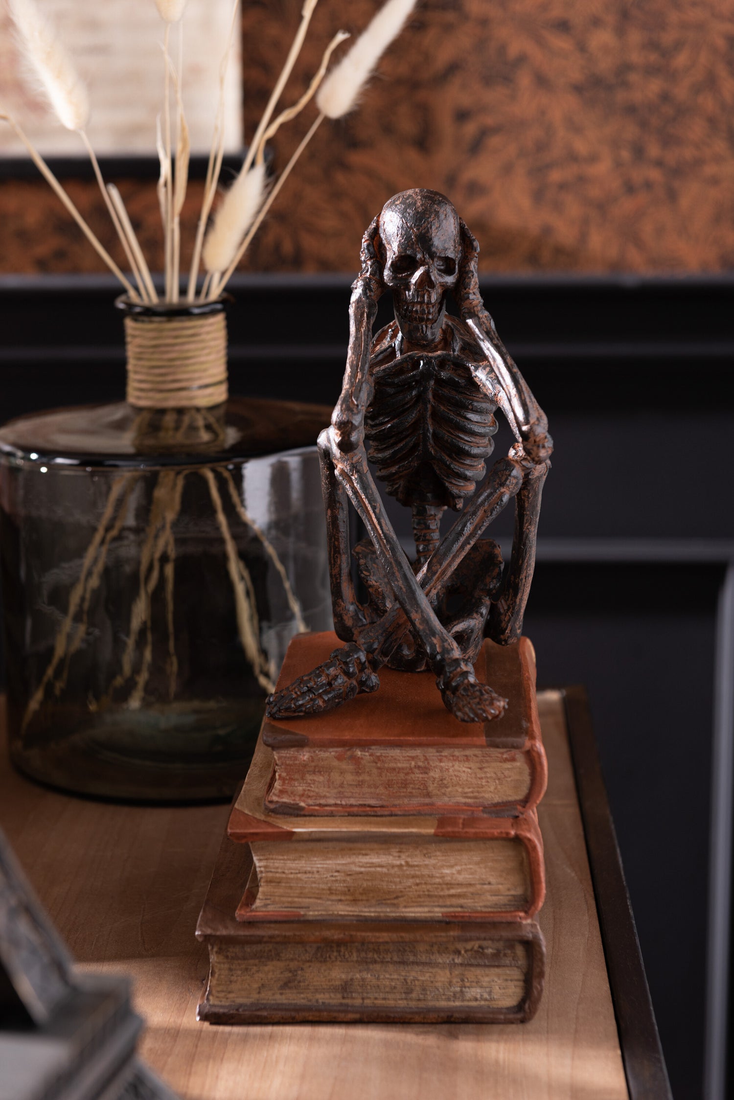 Skelet Zie/Hoor/Praat Geen Kwaad Poly Brons Assortiment Van 3