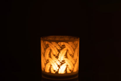 Orkaanbladglas Wit/Groen Groot