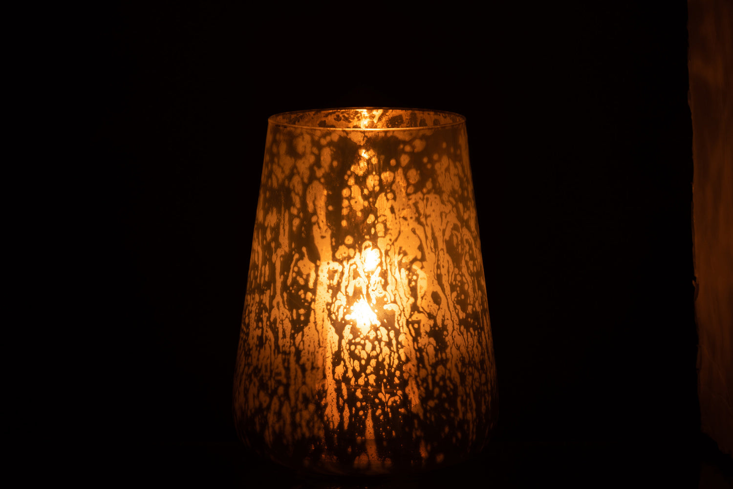 Orkaan Melkglas Grijs Groot