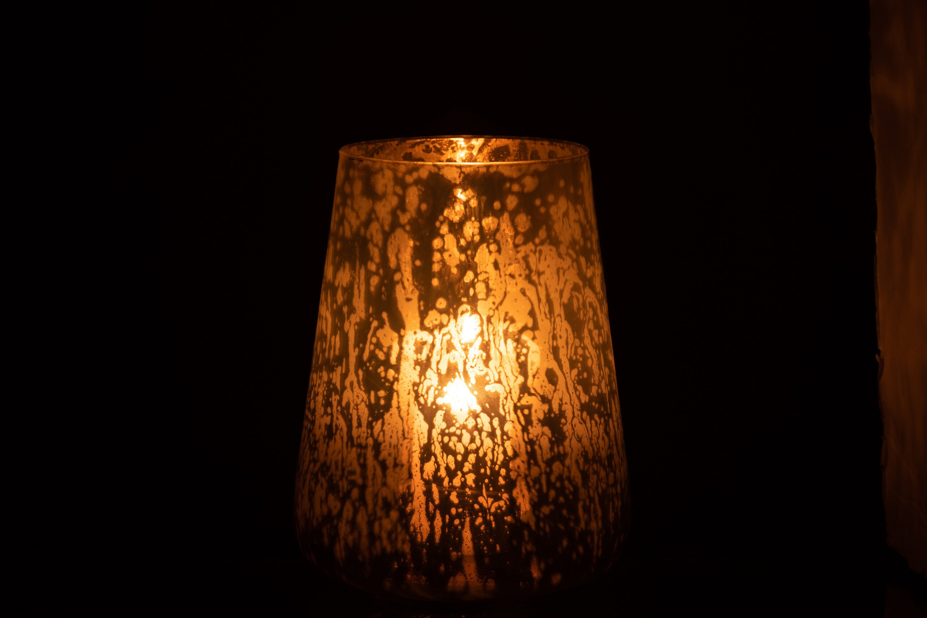 Orkaan Melkglas Grijs Groot