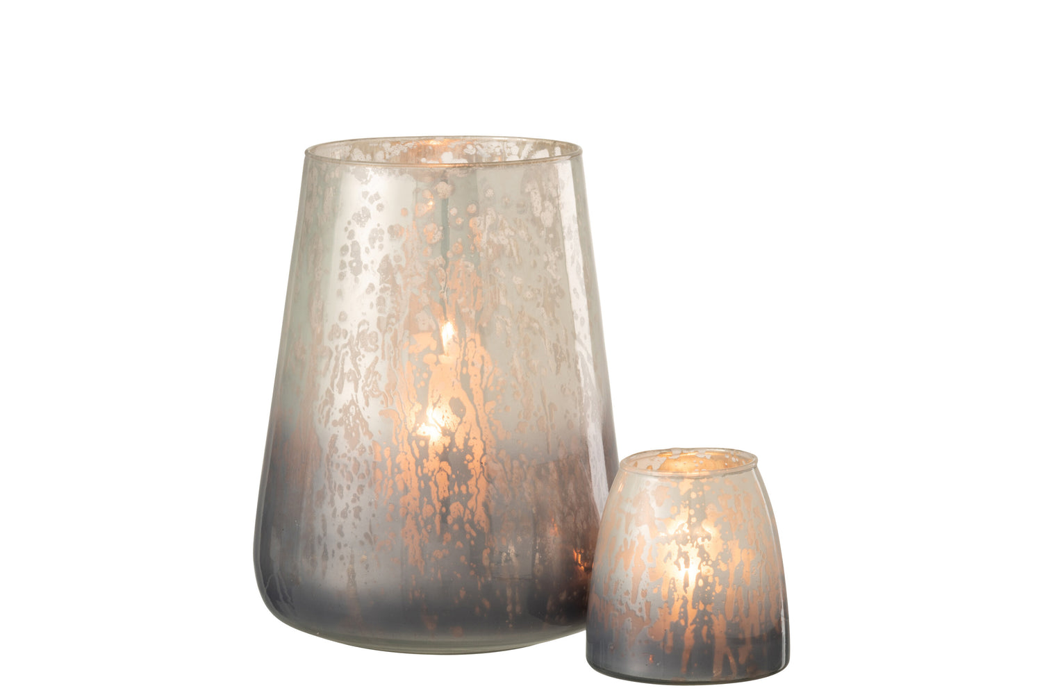 Orkaan Melkglas Grijs Groot