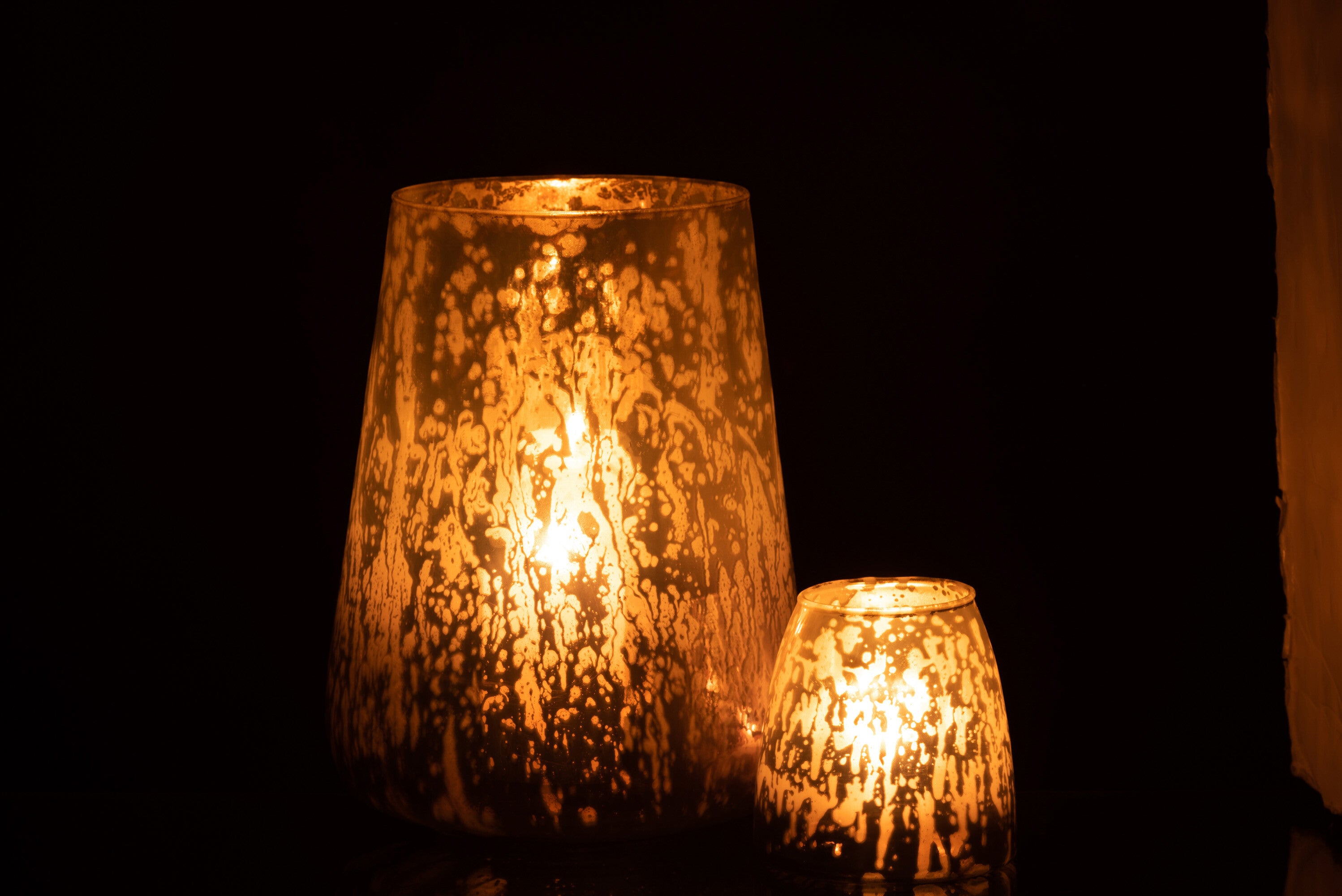 Orkaan Melkglas Grijs Groot