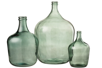 Vaas Karaf Glas Groen Groot
