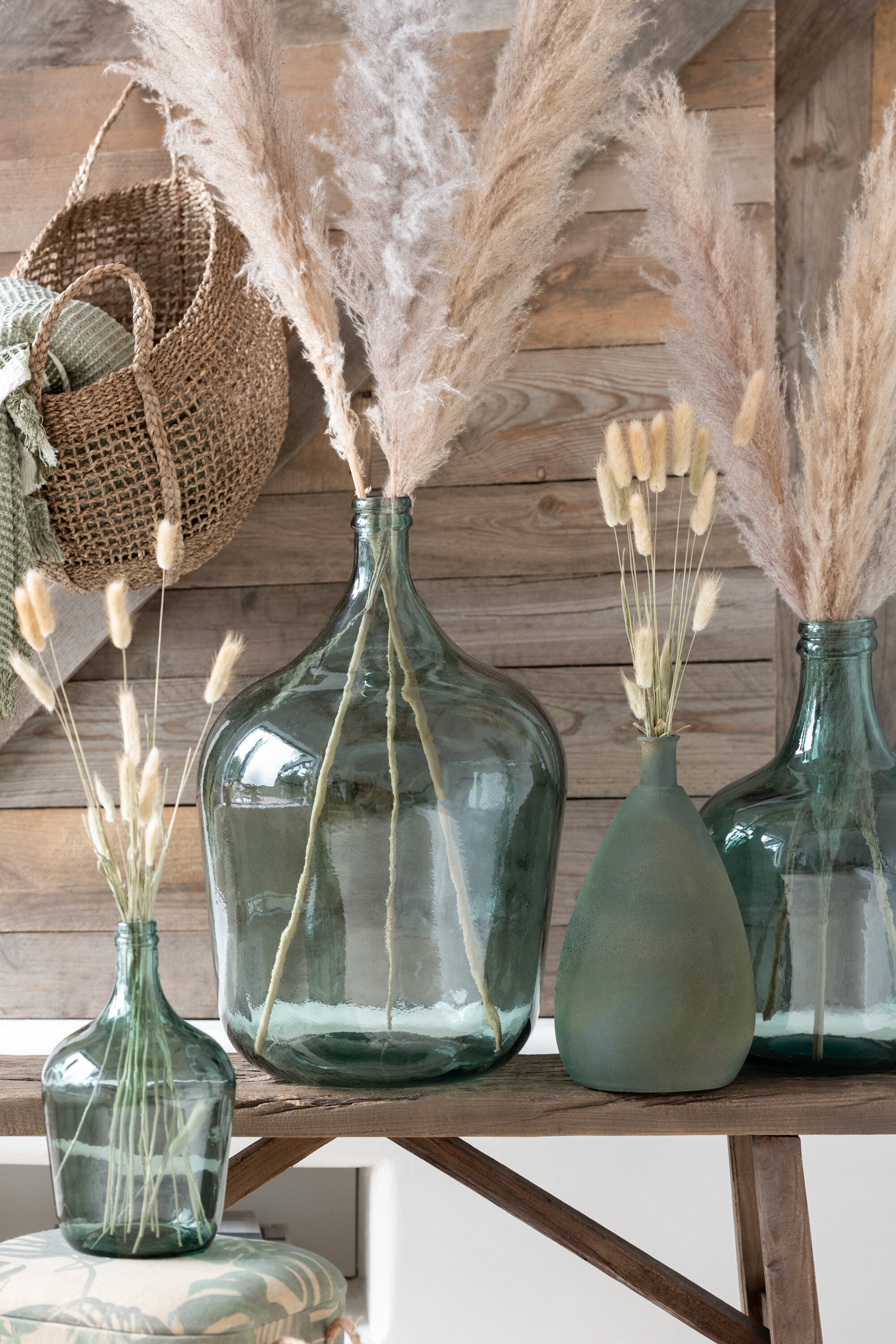 Vaas Karaf Glas Groen Groot