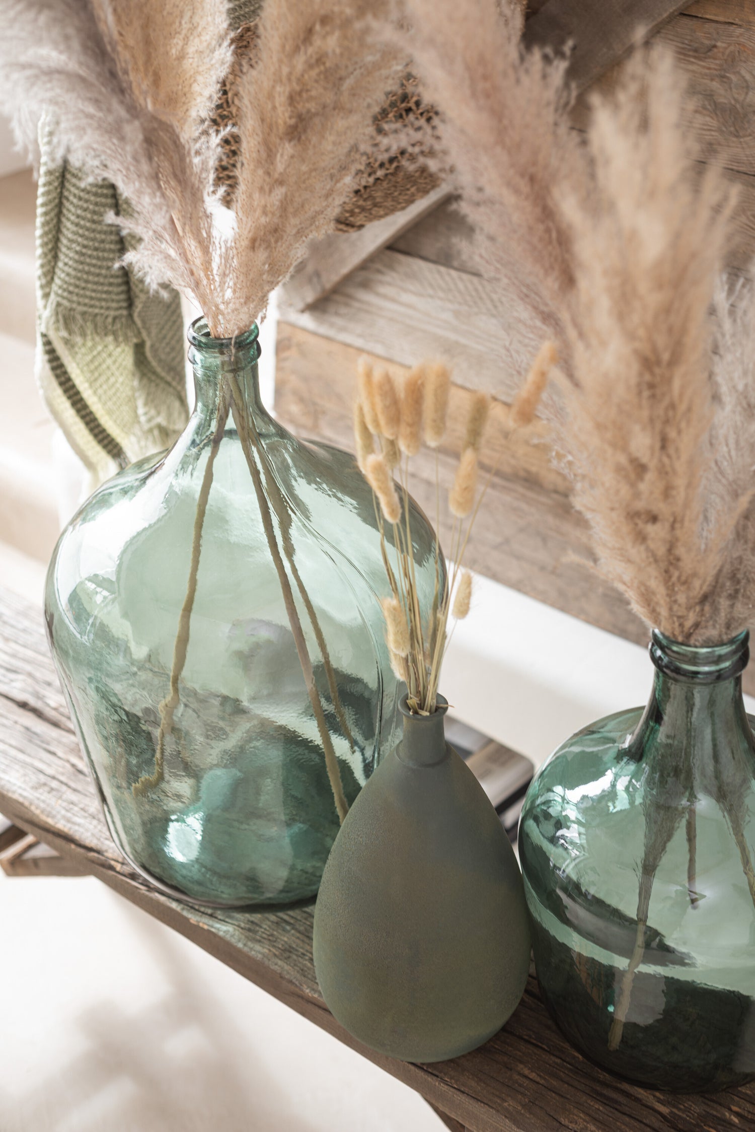 Vaas Karaf Glas Groen Groot