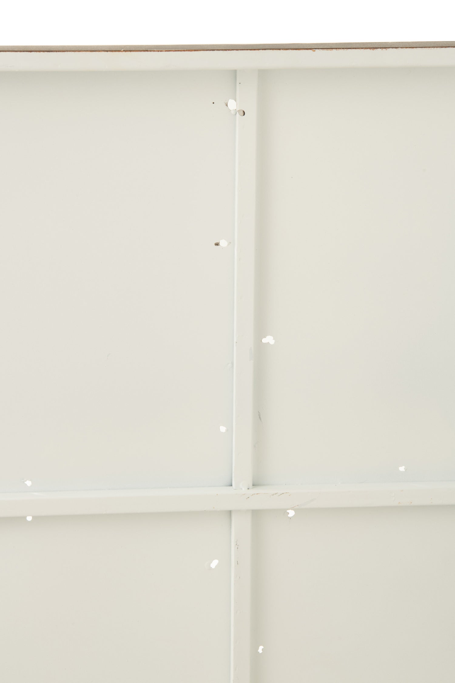 Wereldkaart Metaal Wit/Khaki