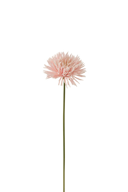 J-Line Chrysant Plastiek Wit Licht Roze