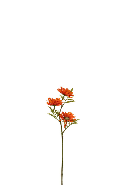J-Line Bloem Madelief Plastiek Oranje