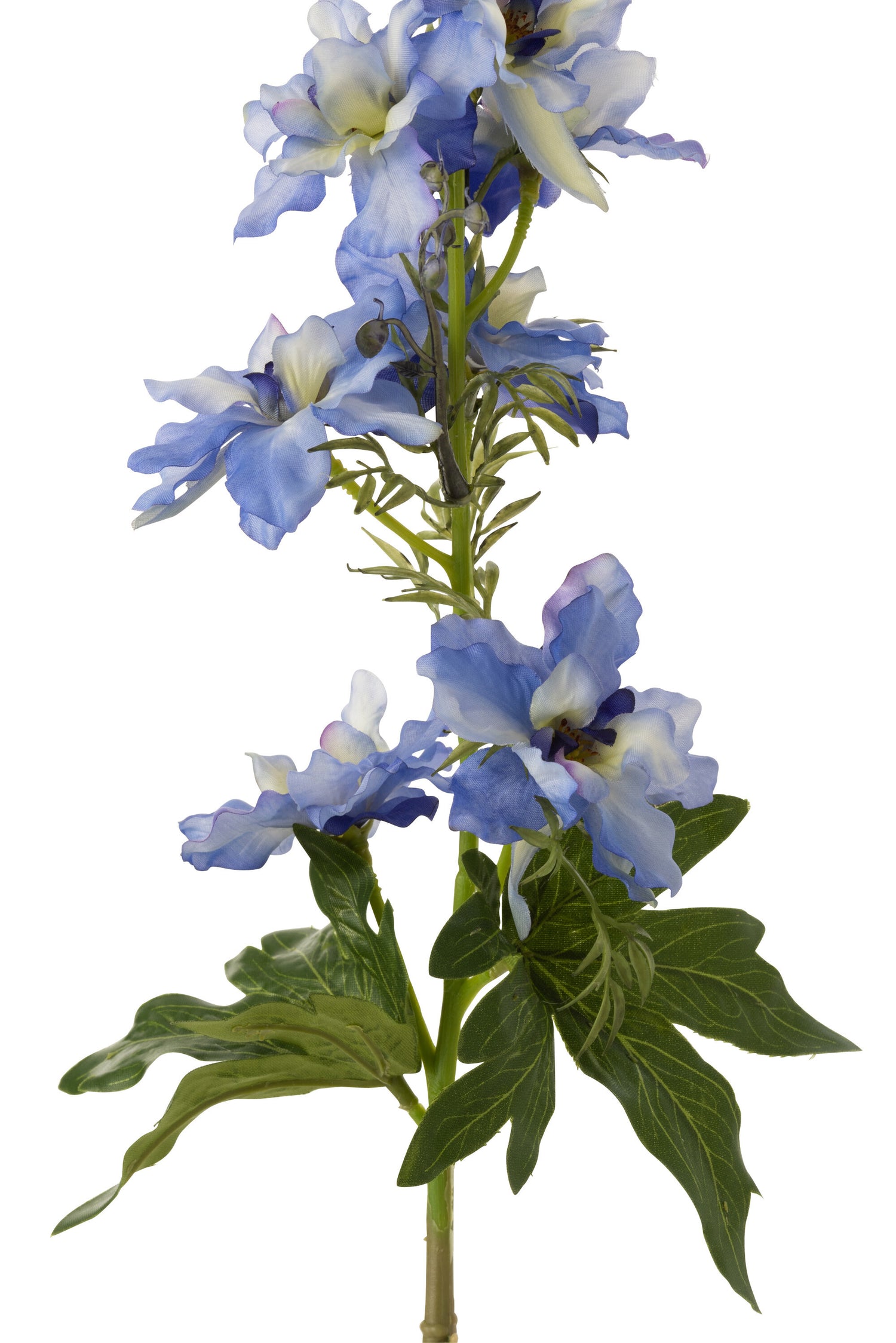 J-Line Bloem Delphinium Plastiek Licht Blauw