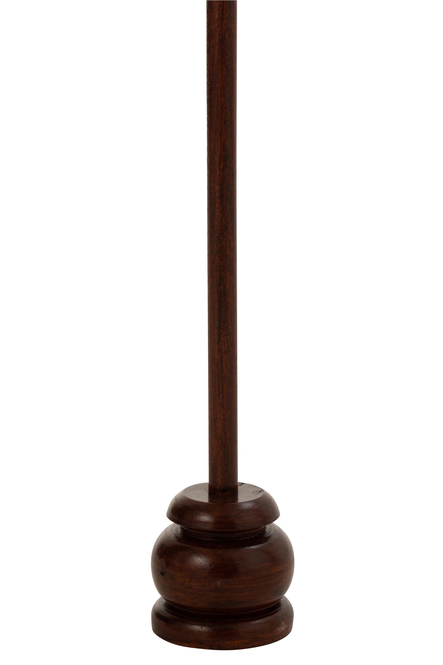 J-Line parasol + voet Kwastjes/Schelpen - hout - beige/donkerbruin - S