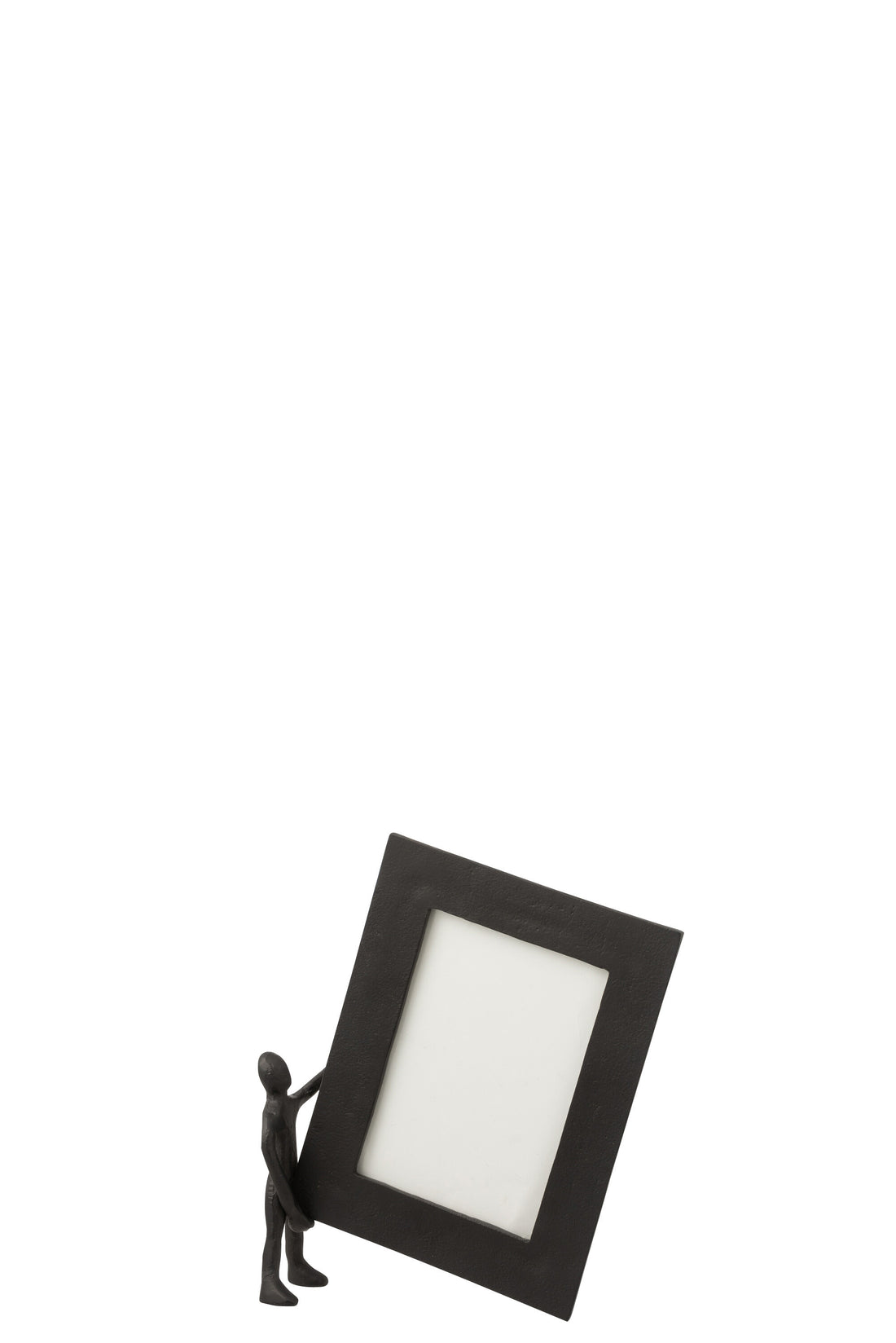 J-Line Figuur Met Fotokader Aluminium Zwart/Wit Large