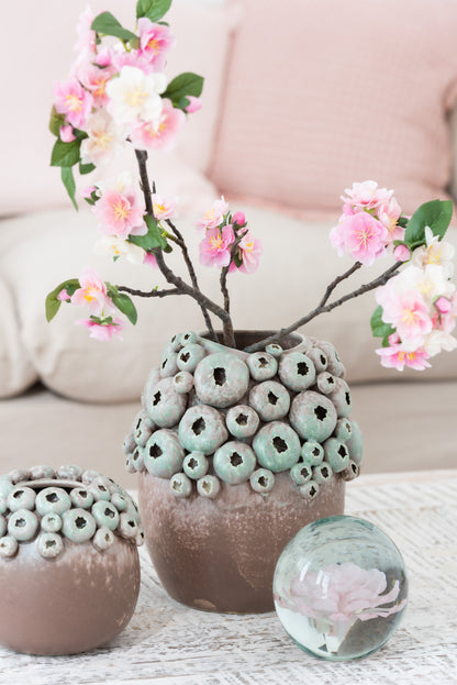 J-Line Presse Papier Roos Glas Roze Small