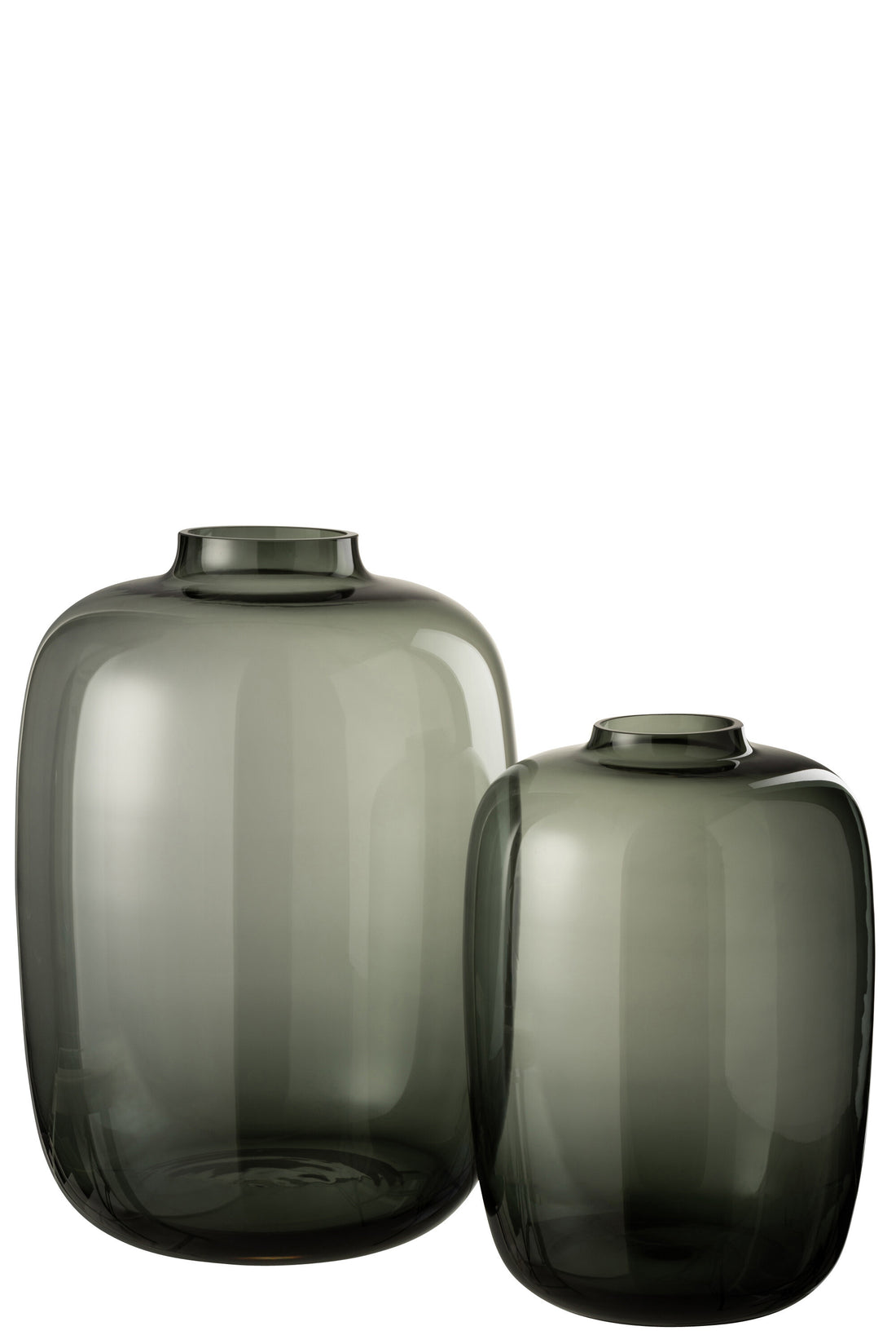Vaas Cleo Glas Grijs Groot