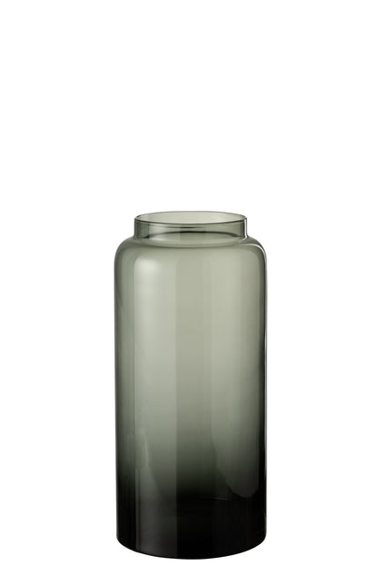Vaas Rechts Lang Glas Grijs Klein