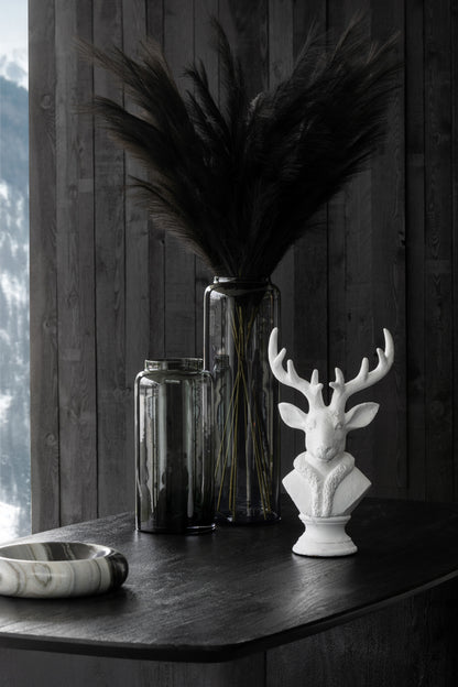 Vaas Rechts Lang Glas Grijs Groot