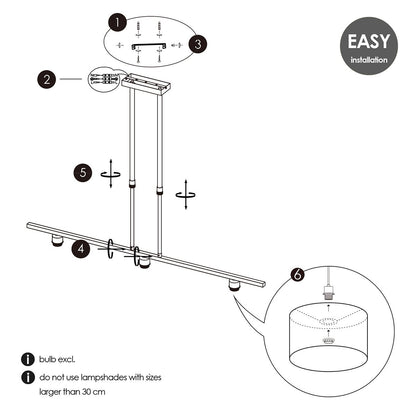 verlichtingspendel Bridge 97/20/76-112 - Wit