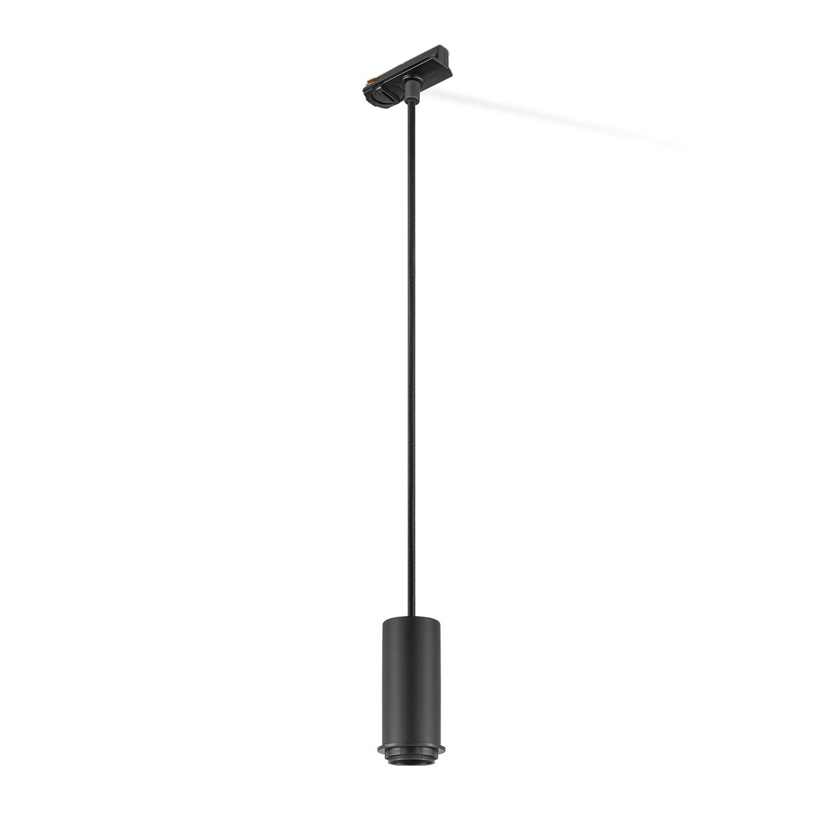 Railverlichting onderdeel adapter voor hanglamp | 8/8/115cm | Zwart