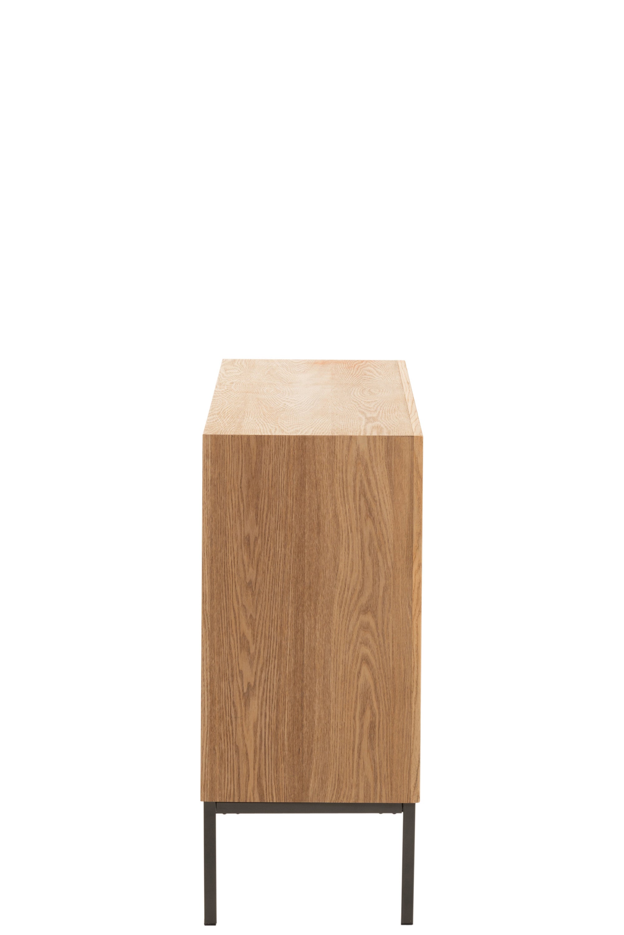 Kast Op Poten 2 Deuren Hout/Metaal Natuurlijk