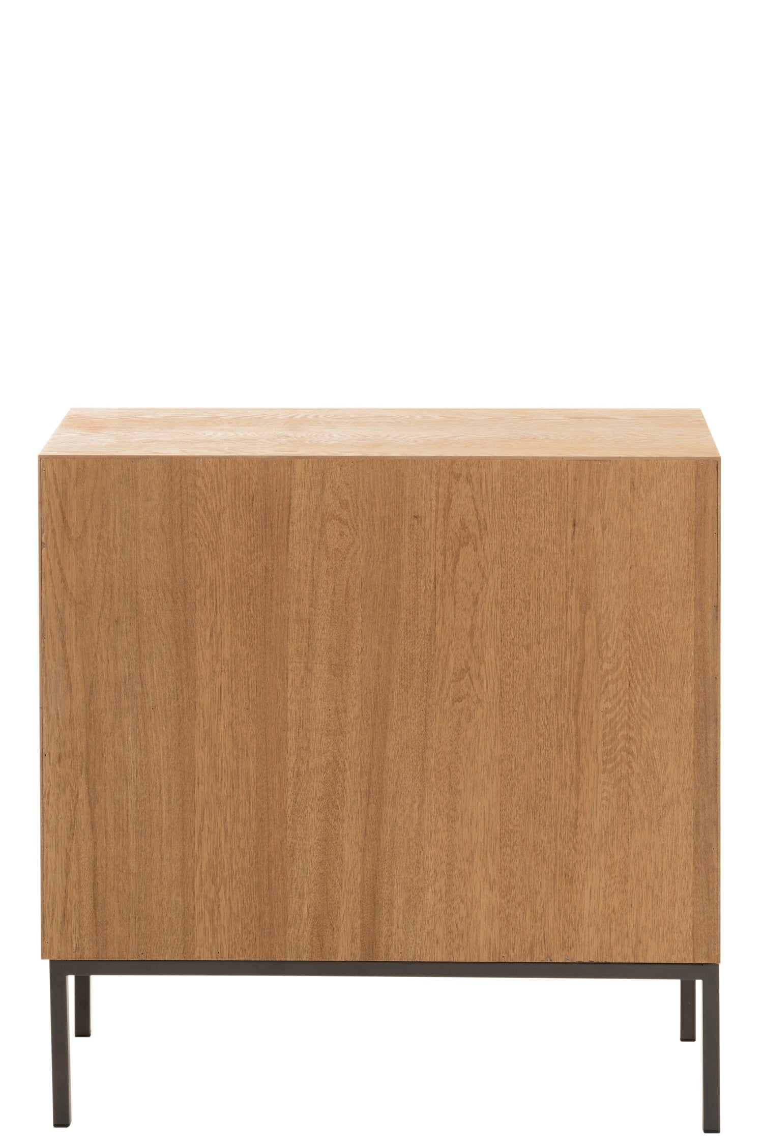 Kast Op Poten 2 Deuren Hout/Metaal Natuurlijk