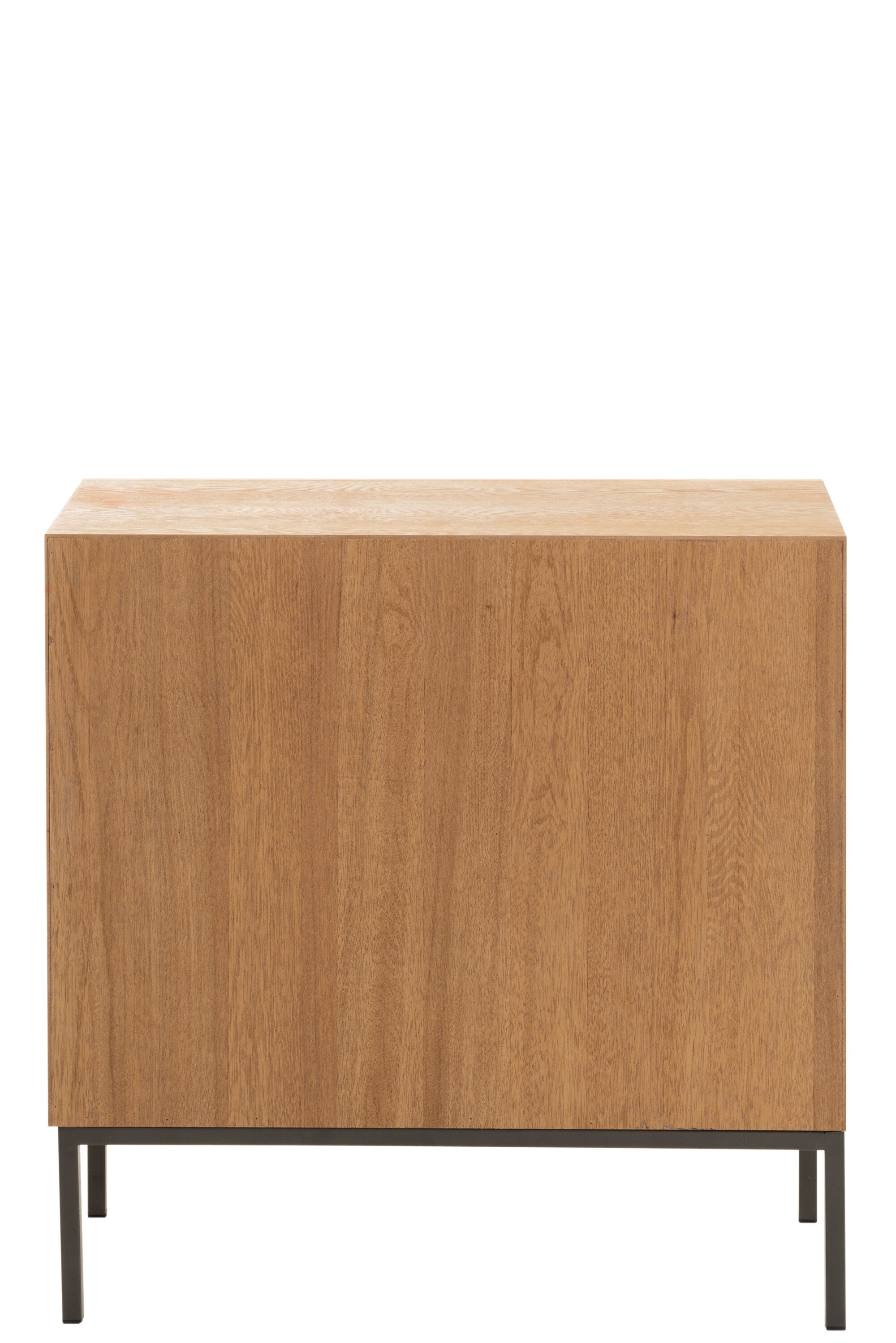 Kast Op Poten 2 Deuren Hout/Metaal Natuurlijk