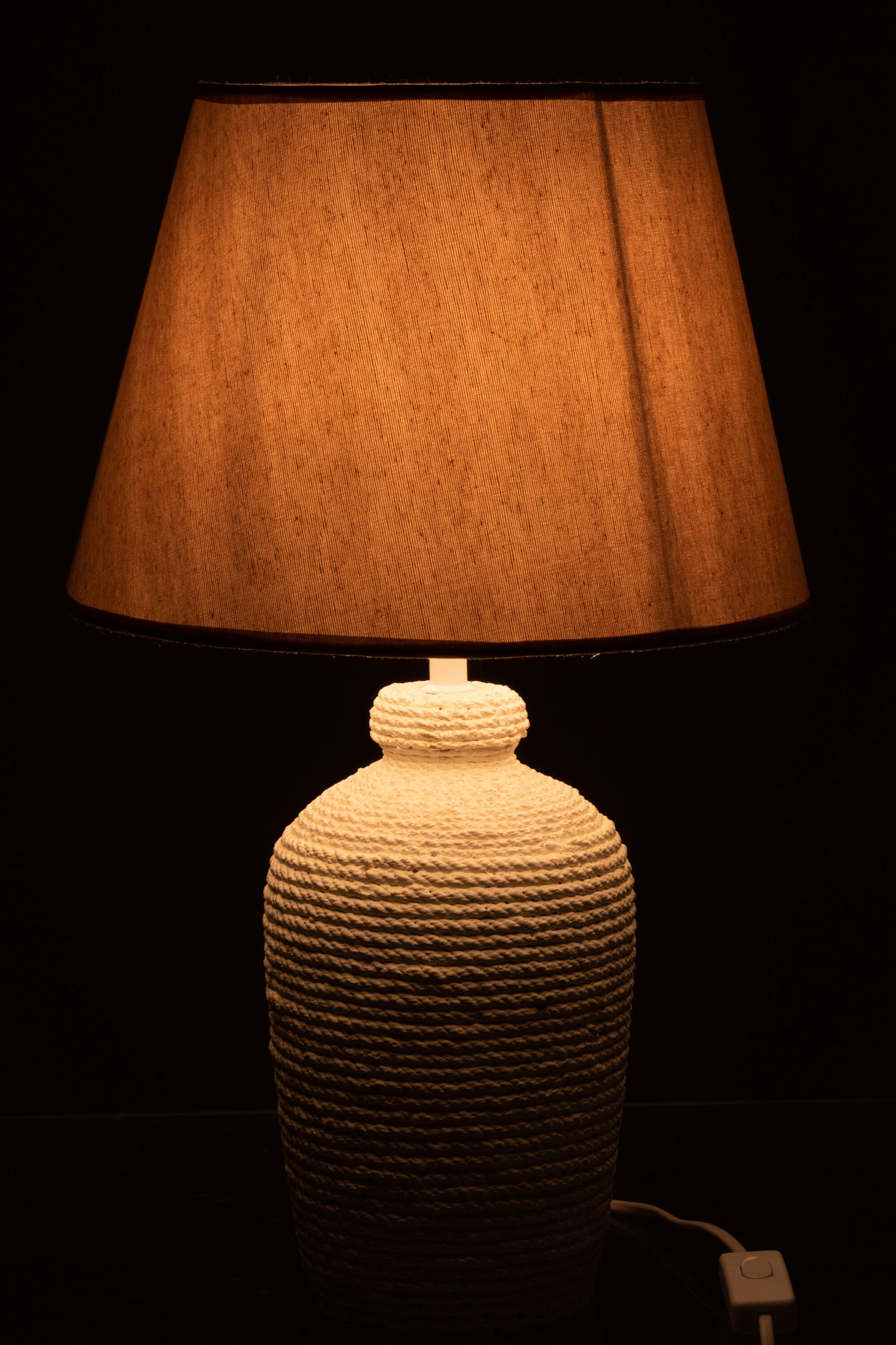 J-Line Lamp Esmee Cem/Tex Wit/Beige