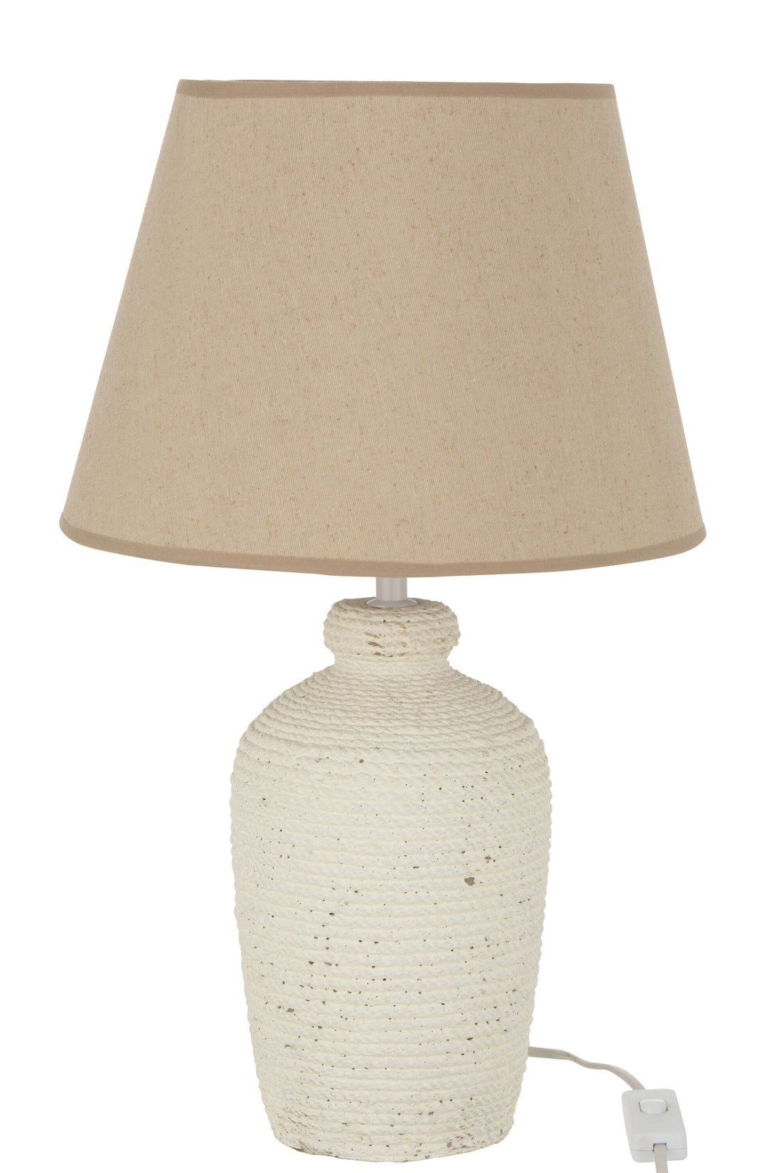 J-Line Lamp Esmee Cem/Tex Wit/Beige