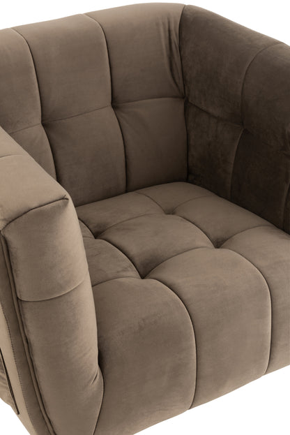 Lounge Seat 1-Persoons Textiel/Hout/Metaal Donkergrijs