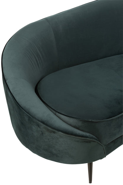 Bank Elisabeth Textiel/Metaal Groen