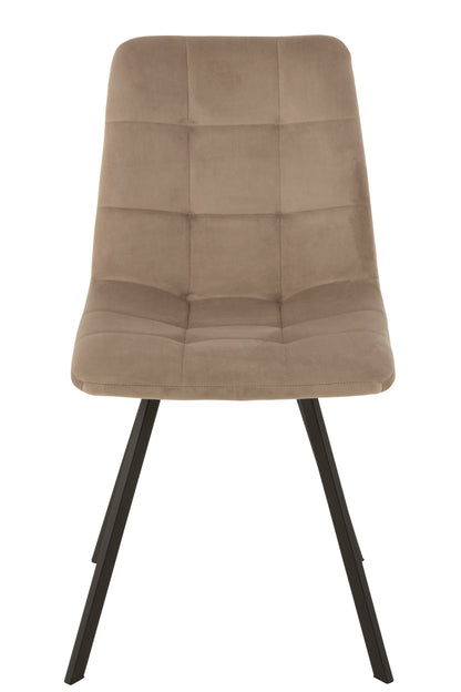 Stoel Morgan Textiel/Metaal Beige