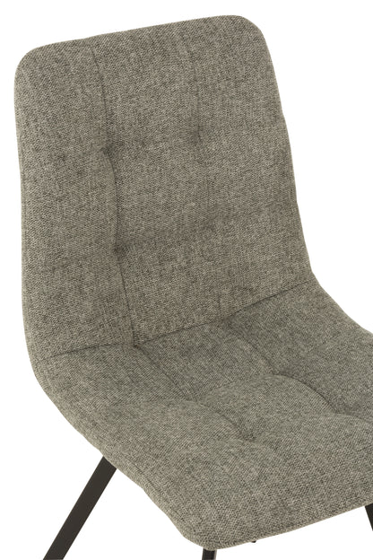 Stoel Babette Textiel/Metaal Grijs
