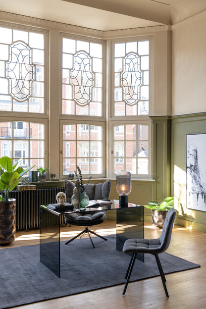 Stoel Morgan Textiel/Metaal Grijs