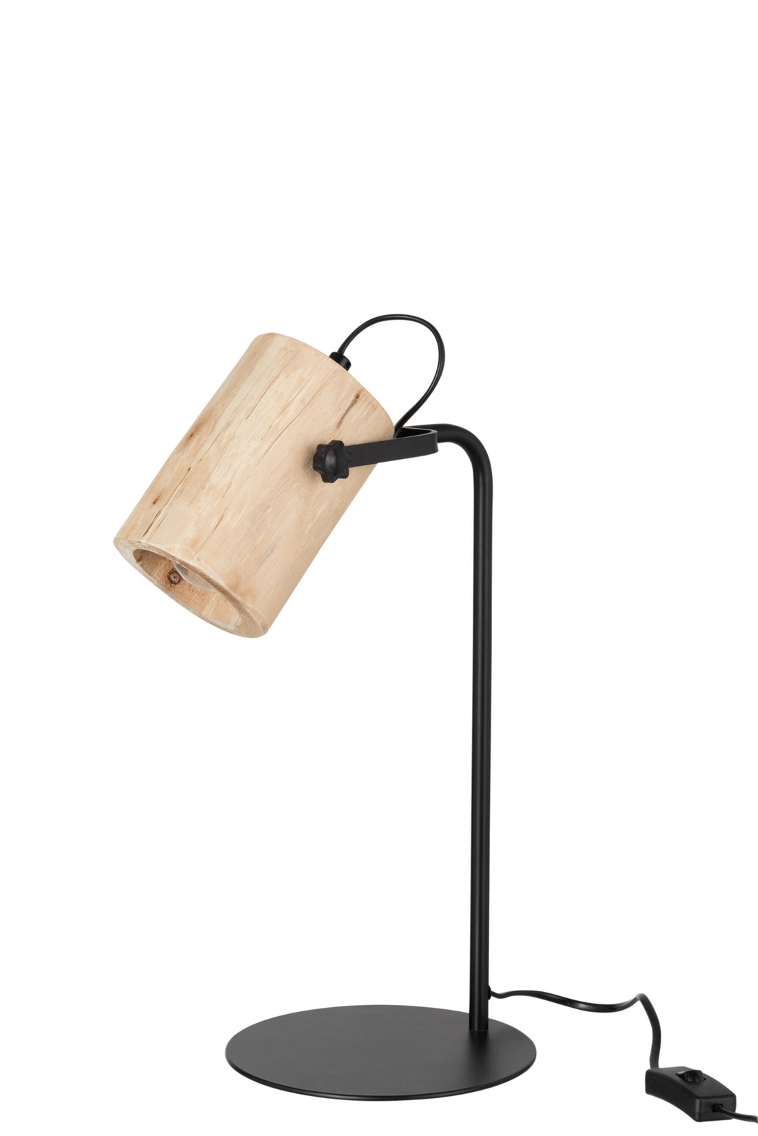J-Line Silas Berangen bureaulamp - hout - naturel
