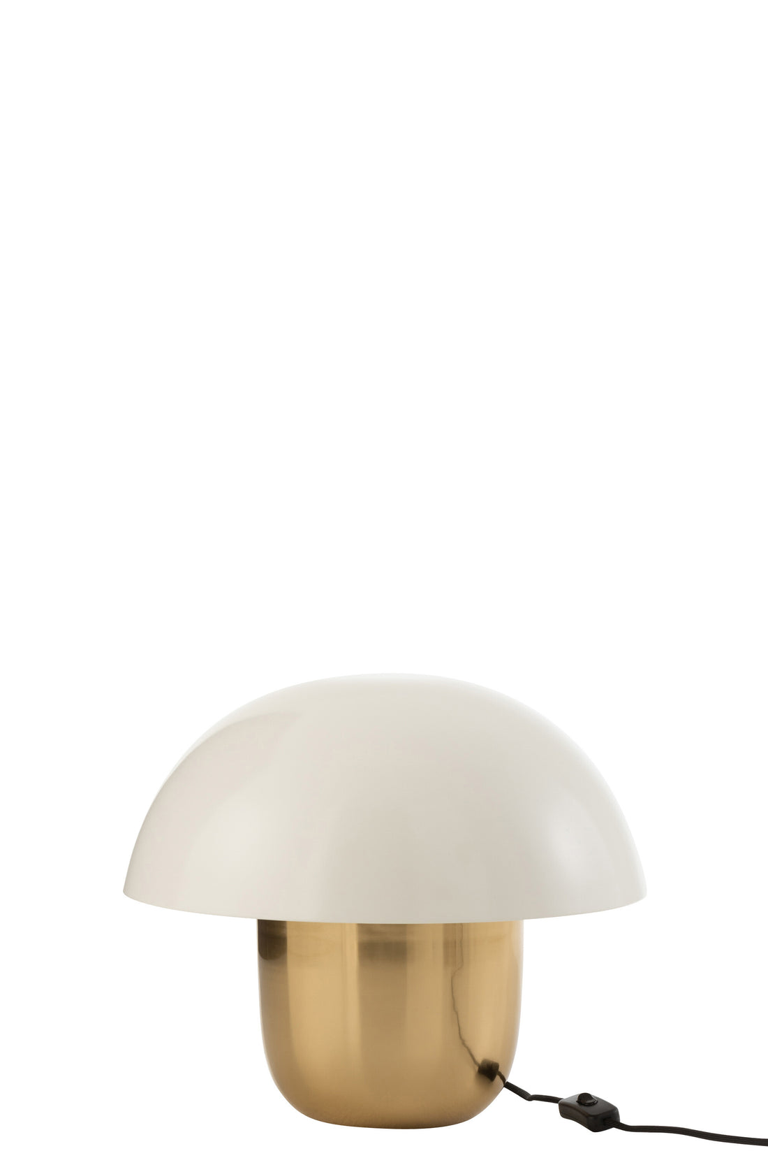 J-Line Lamp Paddenstoel Ijzer Wit/Goud Small